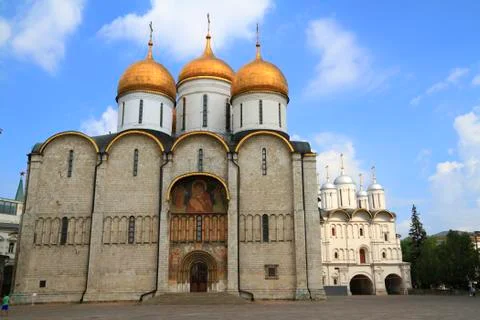 The cathedral of the dormition Stock Photos
