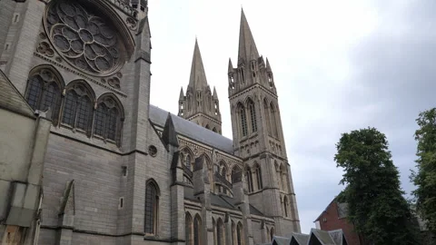 Cathedral England Truro A Continuous Sequence Pt1 of 2 Stock Footage 240646036