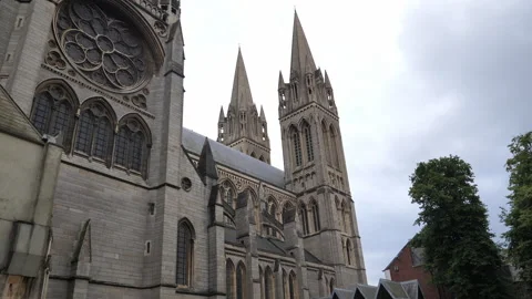 Cathedral England Truro A Continuous Sequence Pt2 of 2 Stock Footage 240646414