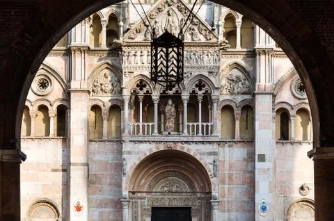 Cathedral of Ferrara Stock Photos