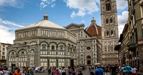 Cathedral in Florence Stock Footage 74306882