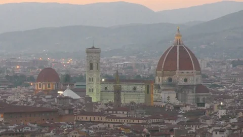Cathedral of Florence Video stock 78574764