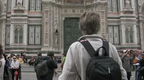 Cathedral in Florence, Italy Stock Footage 10701641