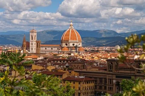 The cathedral in Florence Stock Photos