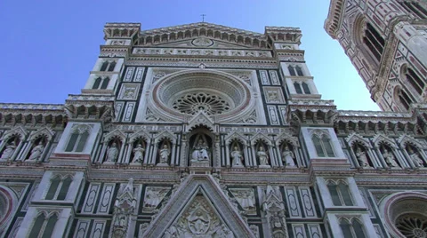 Cathedral of Florence_Facade 02 Stock Footage 32288981