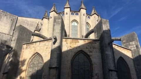 Cathedral of Girona Stock Footage 219811826