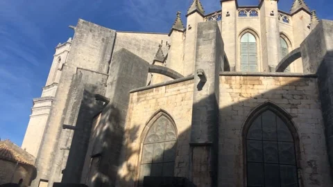 Cathedral of Girona Stock Footage 219811827