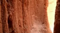 Cathedral Gorge 22 Zoom in Tilt Up Cathedral Caves Inside Nevada HD Footage