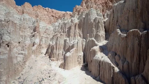 Cathedral Gorge State Park Nevada Tilt Up Stock Footage 307218209