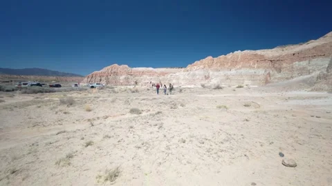 Cathedral Gorge State Park Nevada Visitors Stock Footage 307218241