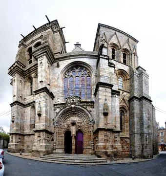 Cathedral of Guingamp Stock Photos