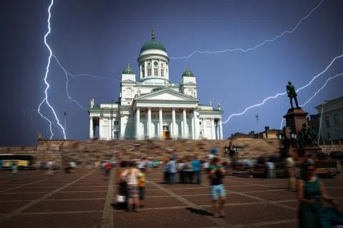 Cathedral in Helsinki Stock Photos