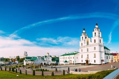 The Cathedral Of Holy Spirit In Minsk. Famous Place in Minsk, Be Stock Photos