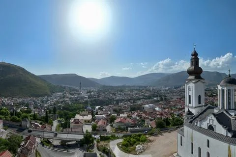 The Cathedral of the Holy Trinity - Mostar Stock Photos