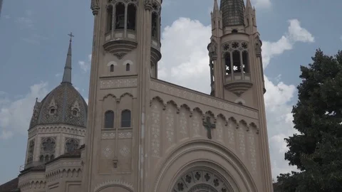 Cathedral illuminated by the sun Stock Footage 71200740