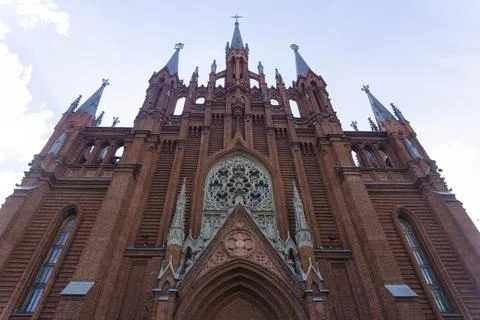 Cathedral of the Immaculate Conception of the blessed virgin Mary Catholic Ca Stock Photos