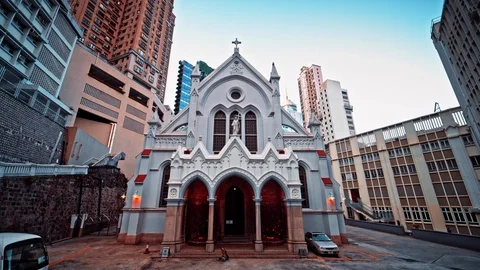 Cathedral of the Immaculate Conception Video stock 129746863