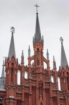 The Cathedral of the Immaculate Conception of the Holy Virgin Mary. Moscow Stock Photos