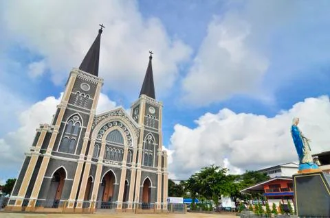 The cathedral of the immaculate conception Stock Photos
