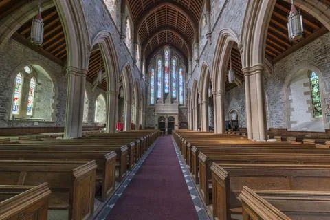 Cathedral Interior in St. John’s Stock Photos