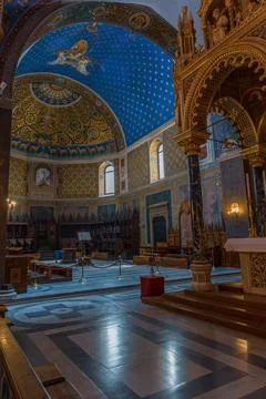 Cathedral Interior View Stock Photos
