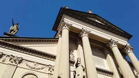 Cathedral of Ivrea Stock Footage 135115541