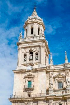 Cathedral in Jaen Stock Photos