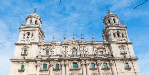 Cathedral in Jaen Stock Photos