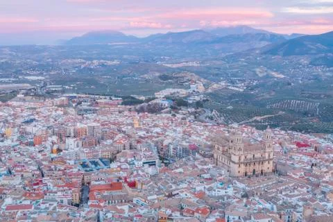 Cathedral in Jaen Stock Photos