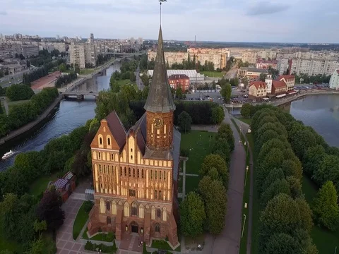 Cathedral In Kaliningrad Stock Footage 84840339