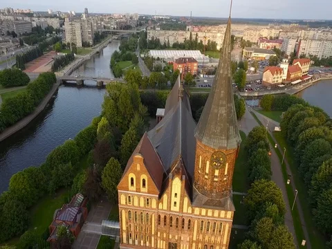 Cathedral In Kaliningrad Stock Footage 84967703