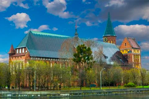 Cathedral in Kaliningrad Stock Photos
