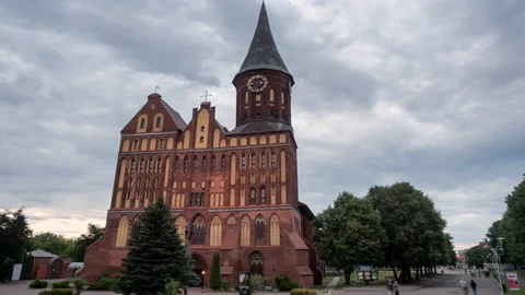 Cathedral of Kant in Kaliningrad. Vídeos de archivo 163263349