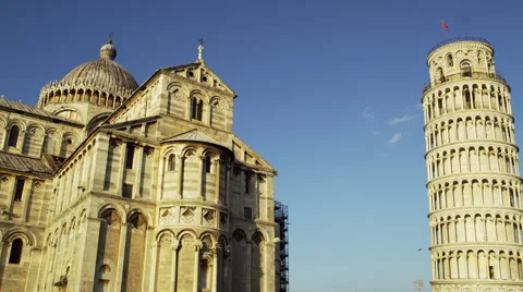 Cathedral Leaning Tower Pisa Italy 4K Stock Video Footage 库存影片 59193680