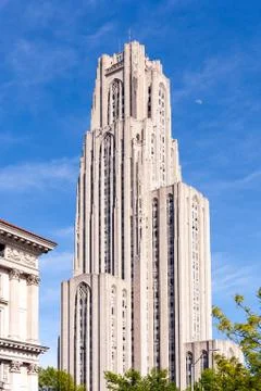 Cathedral of learning in pittsburgh Stock Photos