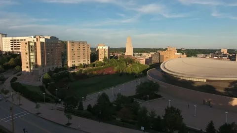 Cathedral Of Learning Sunset Summer 4K Stock Footage 137555037