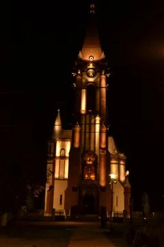 Cathedral Of Light After Dark Stock Photos