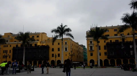 Cathedral of Lima Peru Stock Footage 40070704