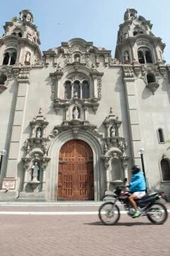 Cathedral lima peru Stock Photos