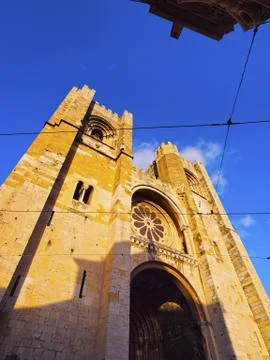 Cathedral in lisbon Stock Photos