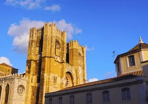 Cathedral in lisbon Stock Photos