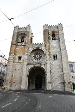 Cathedral of Lisbon Stock Photos