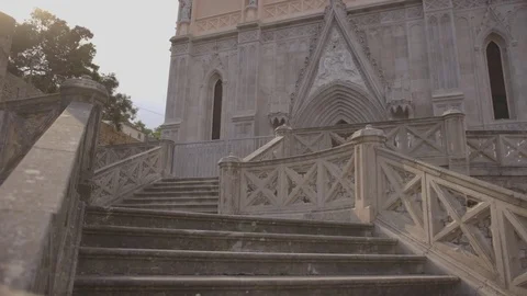Cathedral in a little town Stock Footage 72384202