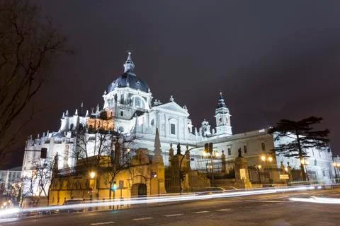 Cathedral in Madrid Stock Photos