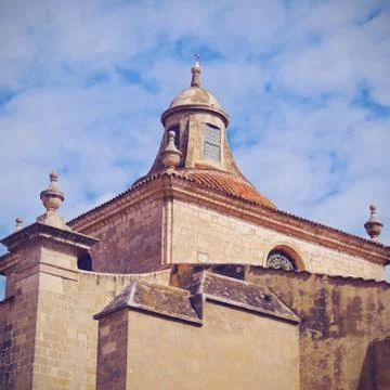 Cathedral in mahon on minorca Stock Photos