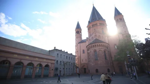 Cathedral of mainz Stock-Footage 37311362