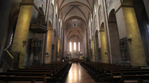 Cathedral of mainz indoor Stock-Footage 37311086