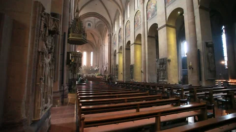 Cathedral of mainz indoor Stock-Footage 37311095
