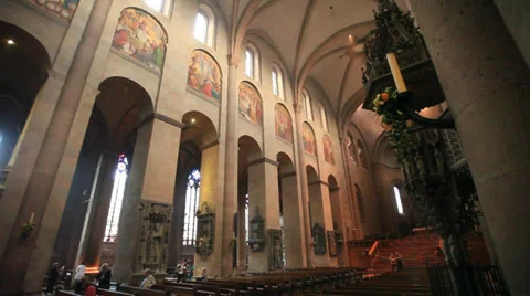 Cathedral of mainz indoor Stock-Footage 37311207