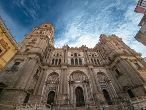 Cathedral in Malaga Stock Illustration